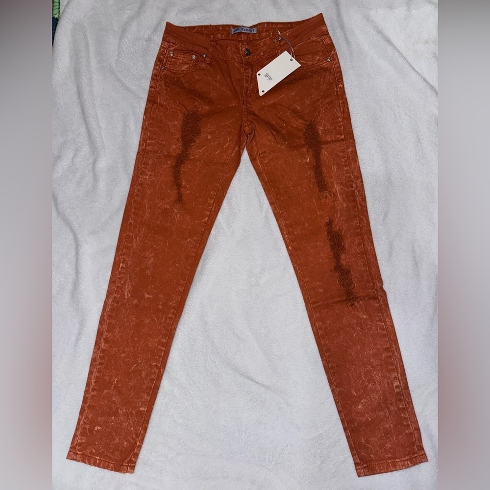 Women’s Exocet Orange Jeans - Picture 3 of 4